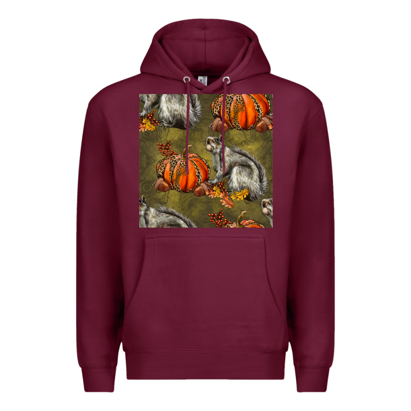 Squirrel Pumpkin Seamless Premium Hoodie by BundleAndBundleShop | Teevron