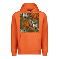 Carrot squirrel pumpkin seamless Premium Hoodie - BundleAndBundleShop