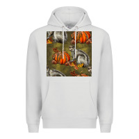 Dove Grey squirrel pumpkin seamless Premium Hoodie - BundleAndBundleShop