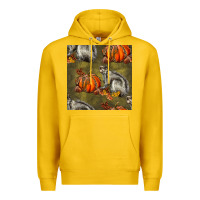Lemon squirrel pumpkin seamless Premium Hoodie - BundleAndBundleShop