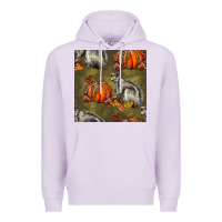 Lilac squirrel pumpkin seamless Premium Hoodie - BundleAndBundleShop