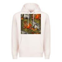 Pale Pink squirrel pumpkin seamless Premium Hoodie - BundleAndBundleShop