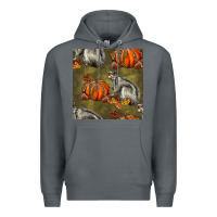 Rock squirrel pumpkin seamless Premium Hoodie - BundleAndBundleShop