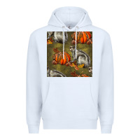 White squirrel pumpkin seamless Premium Hoodie - BundleAndBundleShop