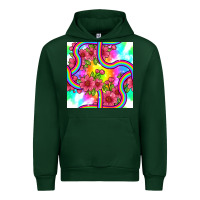 Foreset Green tie dye floral seamless pattern Urban Hoodie - BundleAndBundleShop