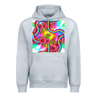 Heather Grey tie dye floral seamless pattern Urban Hoodie - BundleAndBundleShop