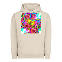 Pigment French Oak tie dye floral seamless pattern Urban Hoodie - BundleAndBundleShop