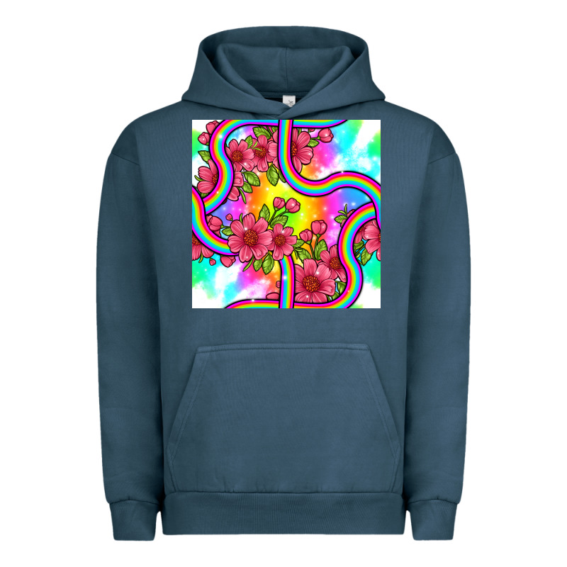 Tie Dye Floral Seamless Pattern Urban Hoodie by BundleAndBundleShop | Teevron