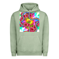Pigment Oil Green tie dye floral seamless pattern Urban Hoodie - BundleAndBundleShop