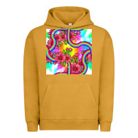 Pigment Peanut Butter tie dye floral seamless pattern Urban Hoodie - BundleAndBundleShop