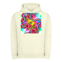 Pigment Pistachio tie dye floral seamless pattern Urban Hoodie - BundleAndBundleShop
