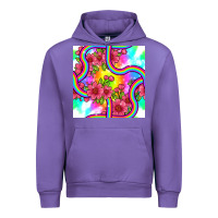 Tulip tie dye floral seamless pattern Urban Hoodie - BundleAndBundleShop