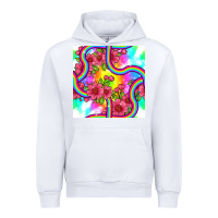 White tie dye floral seamless pattern Urban Hoodie - BundleAndBundleShop