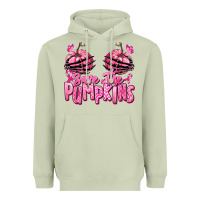 Matcha save the pumpkins breast cancer Heavyweight Hoodie - RanaPortraitStore