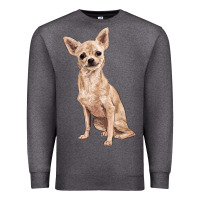 Charcoal Heather chihuahua Premium Sweatshirt - RanaPortraitStore