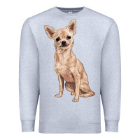 Heather Grey chihuahua Premium Sweatshirt - RanaPortraitStore
