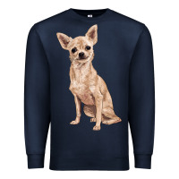 Navy chihuahua Premium Sweatshirt - RanaPortraitStore