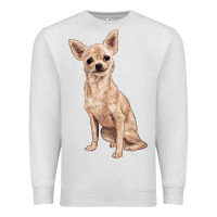 Oatmeal Heather chihuahua Premium Sweatshirt - RanaPortraitStore