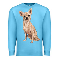 Ocean Blue chihuahua Premium Sweatshirt - RanaPortraitStore