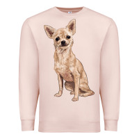 Pale Pink chihuahua Premium Sweatshirt - RanaPortraitStore
