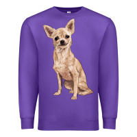 Purple chihuahua Premium Sweatshirt - RanaPortraitStore