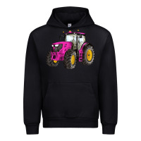Black western farm tractor pink Urban Hoodie - Artiststas