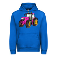 Cobalt western farm tractor pink Urban Hoodie - Artiststas