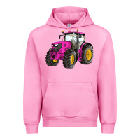 Fuchsia Pink western farm tractor pink Urban Hoodie - Artiststas