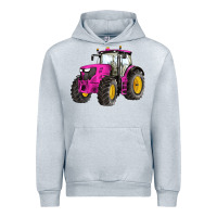 Heather Grey western farm tractor pink Urban Hoodie - Artiststas