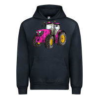 Navy western farm tractor pink Urban Hoodie - Artiststas