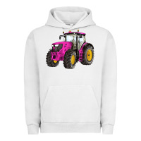 Pigment Lunar Rock western farm tractor pink Urban Hoodie - Artiststas