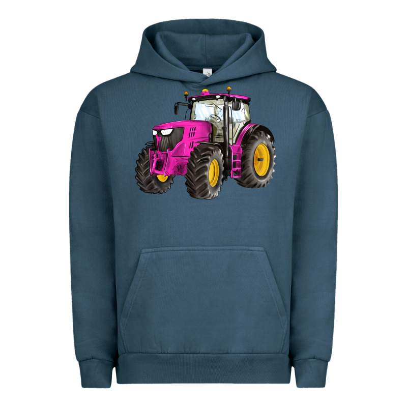 Western Farm Tractor Pink Urban Hoodie by Artiststas | Teevron