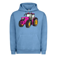 Pigment Pebble Blue western farm tractor pink Urban Hoodie - Artiststas