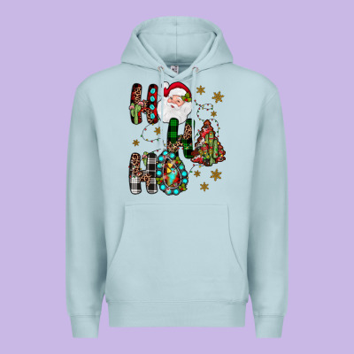 Ho Ho Ho Premium Hoodie Designed By Jahusdesignshop