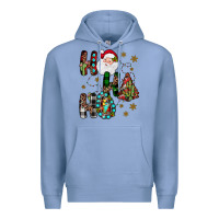 Colony Blue ho ho ho Premium Hoodie - JahusDesignShop