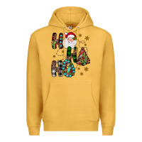 Mustard ho ho ho Premium Hoodie - JahusDesignShop