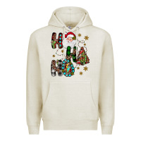 Oatmeal Heather ho ho ho Premium Hoodie - JahusDesignShop