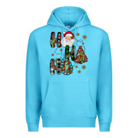 Ocean Blue ho ho ho Premium Hoodie - JahusDesignShop