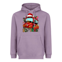 Lavender christmas bus driver Heavyweight Hoodie - Zillion Design Studio