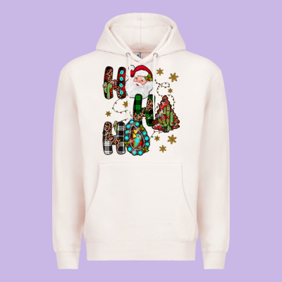 Ho Ho Ho Premium Hoodie Designed By Jahusdesignshop