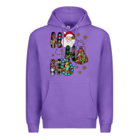 Purple ho ho ho Premium Hoodie - JahusDesignShop