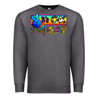 Charcoal Heather it's ok to say gay Premium Sweatshirt - Zillion Design Studio