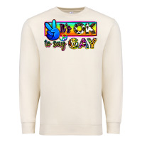 Sandshell it's ok to say gay Premium Sweatshirt - Zillion Design Studio