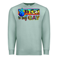 It's Ok To Say Gay Premium Sweatshirt | Teevron