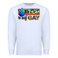 White it's ok to say gay Premium Sweatshirt - Zillion Design Studio