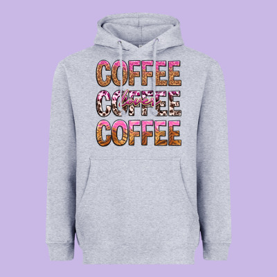 Coffee Coffee Coffee Lover Heavyweight Hoodie Designed By Texasbilliewilder