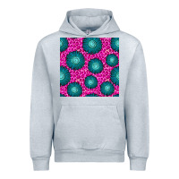 Heather Grey floral pink leopard seamless pattern Urban Hoodie - BundleAndBundleShop