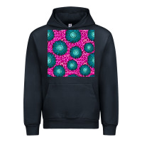Navy floral pink leopard seamless pattern Urban Hoodie - BundleAndBundleShop