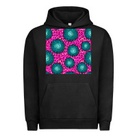 Pigment Black floral pink leopard seamless pattern Urban Hoodie - BundleAndBundleShop