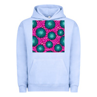 Pigment Grape Ice floral pink leopard seamless pattern Urban Hoodie - BundleAndBundleShop